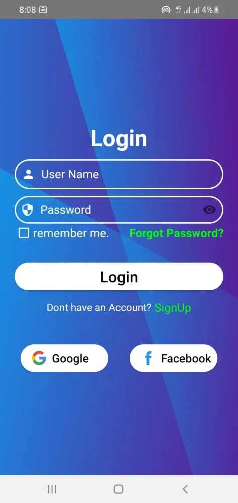 Tangkapan layar Shoping App