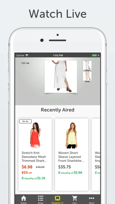 Captures d'écran de ShopHQ – Shopping Made Easy