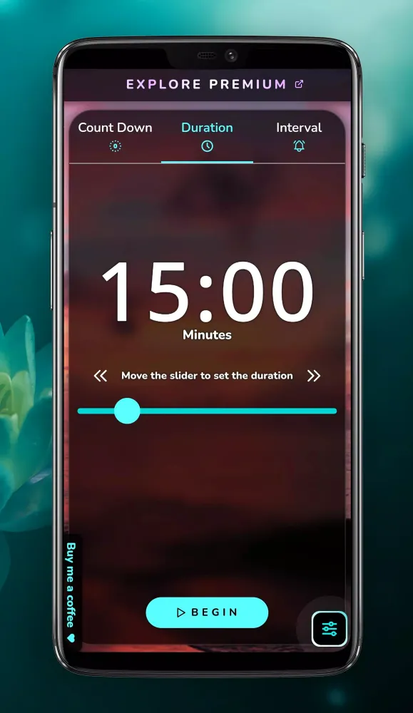Capturas de tela do Meditation Timer Online