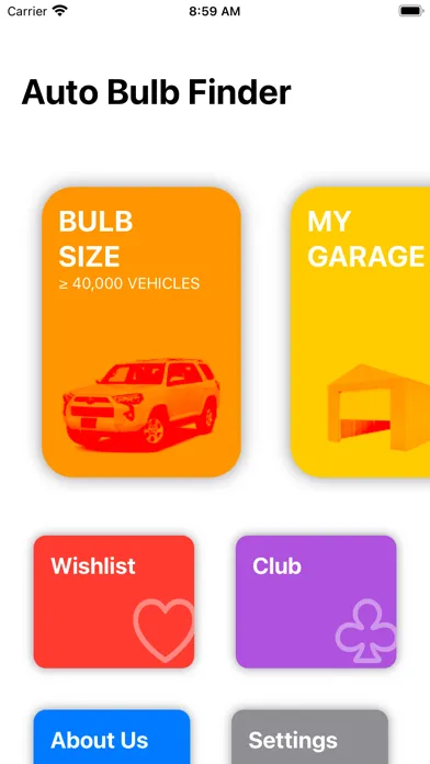 Capturas de tela do Auto Bulb Finder