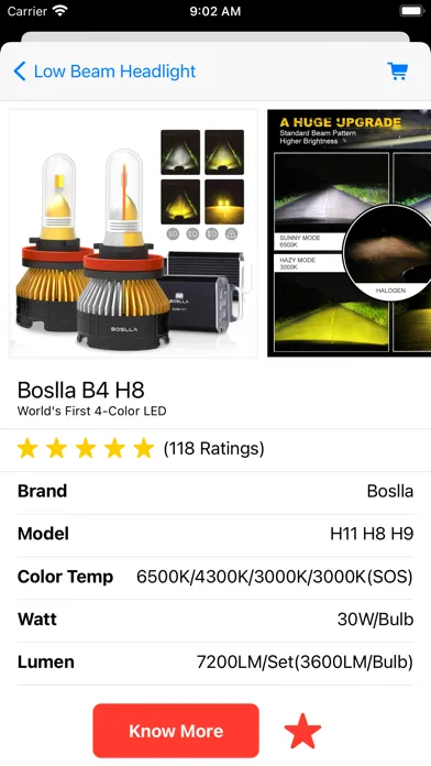 Capturas de tela do Auto Bulb Finder