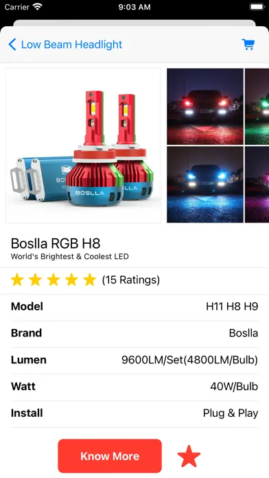 Capturas de tela do Auto Bulb Finder