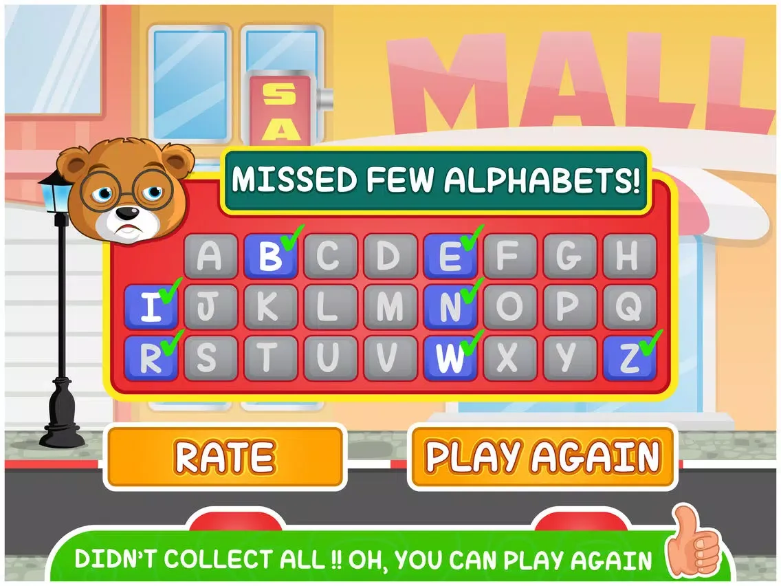 Captures d'écran de ABC Go Skateboard with Bear Free - Alphabets learning game for preschoolers and kids iPad 