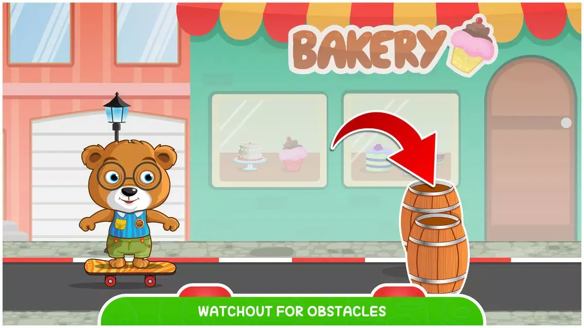 Captures d'écran de ABC Go Skateboard with Bear Free - Alphabets learning game for preschoolers and kids