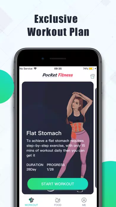 Pocket Fit:Weight loss workout应用截图
