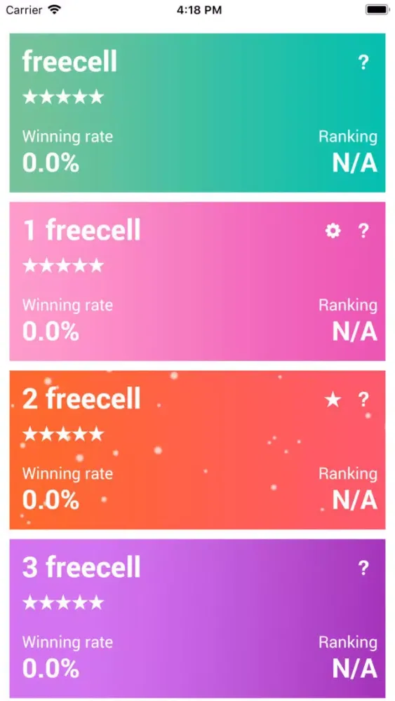 FreeCell - Best Card Game سکرین شاٹس
