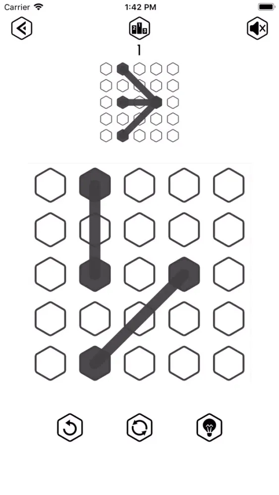 ภาพหน้าจอของ Hexagon Line