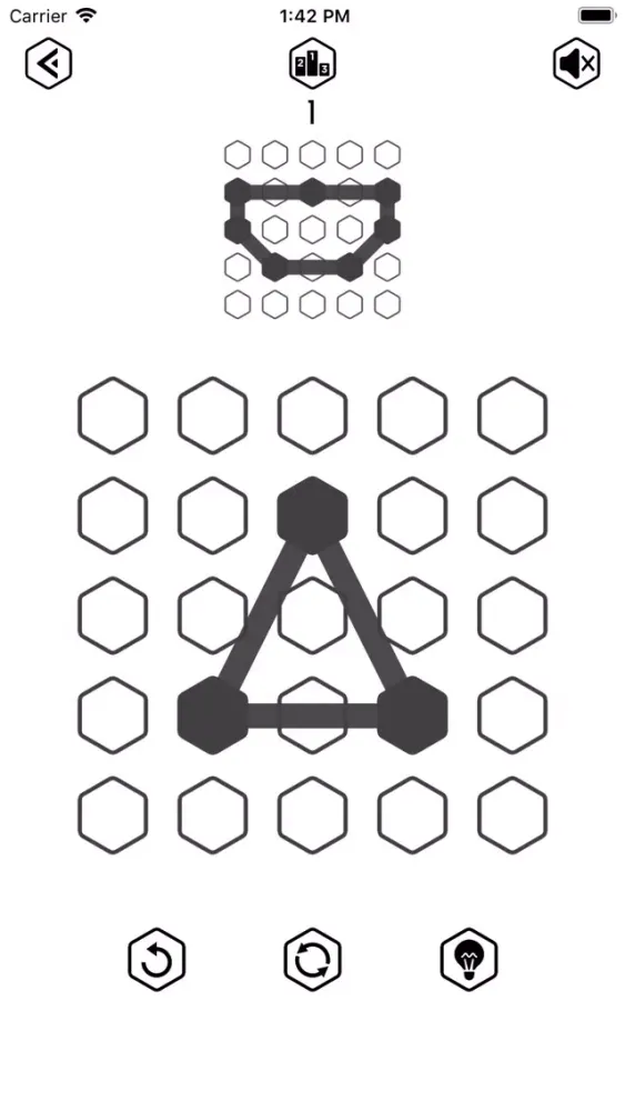 ภาพหน้าจอของ Hexagon Line