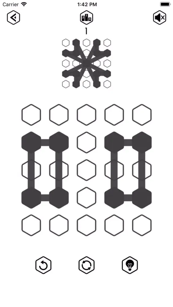 ภาพหน้าจอของ Hexagon Line