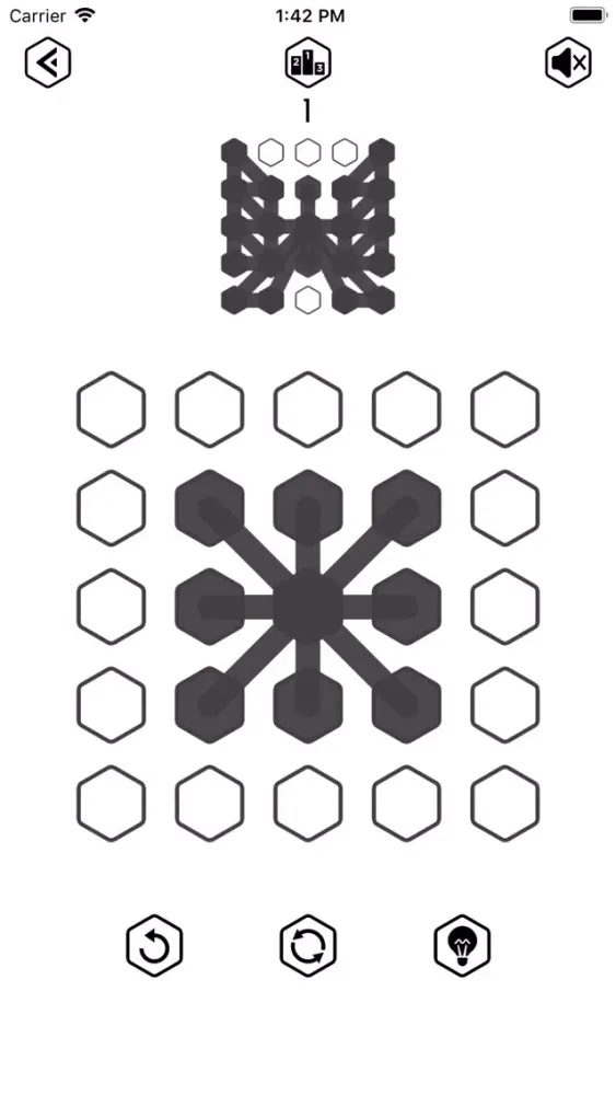 ภาพหน้าจอของ Hexagon Line