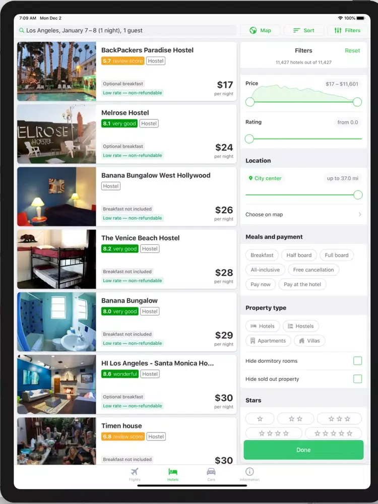 Capturas de tela do Cheap Flights Tickets Find iPad 