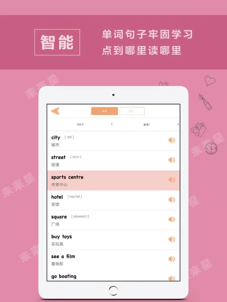 Capturas de pantalla de 未来星学习机—小学英语四年级下册新起点 iPad 