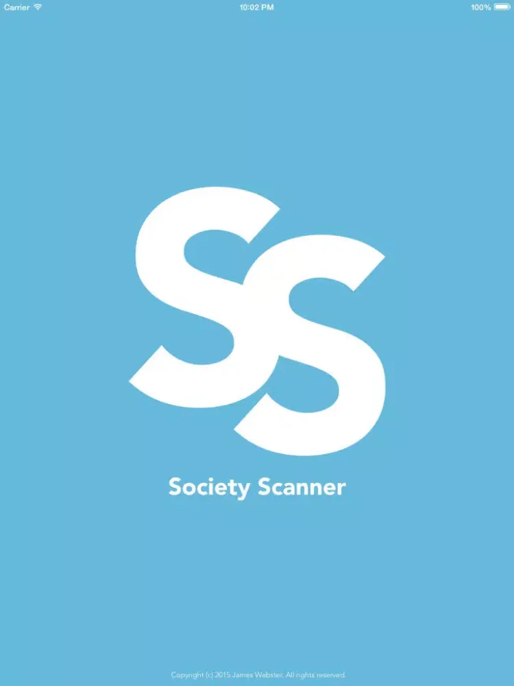 Society Scanner iPad 应用截图