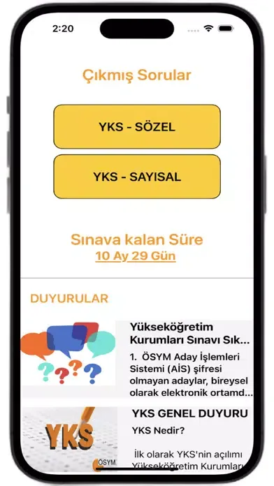 Tangkapan layar YKS-KPSS Çıkmış Sorular