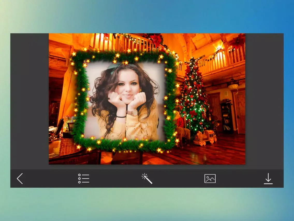 Santa claus Frames - Art Photo frame iPad  スクリーンショット