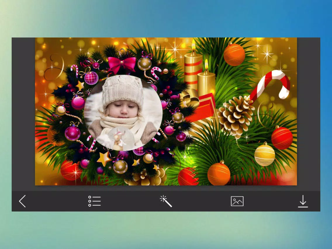Xmas HD Photo Frame - Creator and Editor iPad  स्क्रीनशॉट