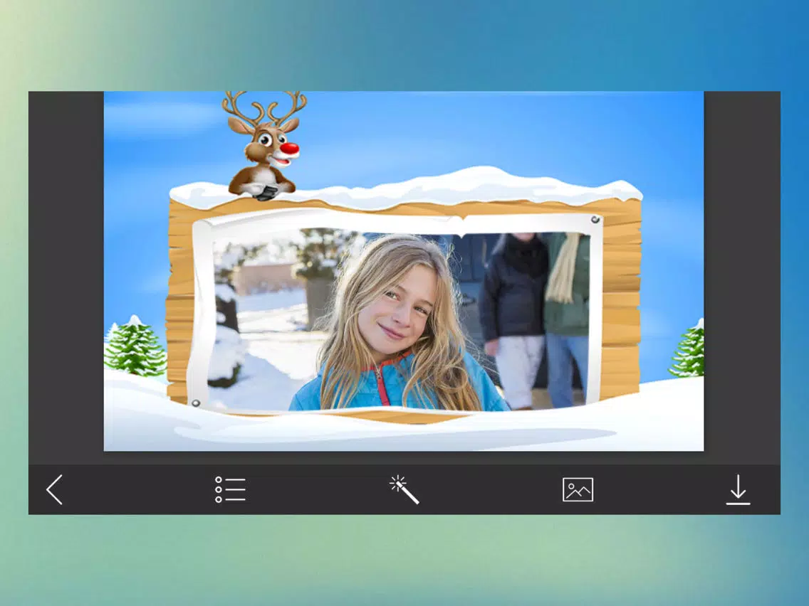 Xmas HD Photo Frame - Creator and Editor iPad  स्क्रीनशॉट