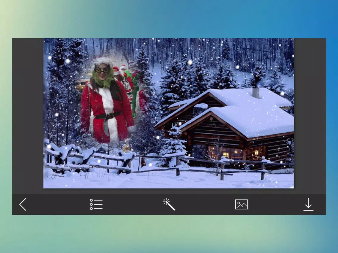 Xmas HD Photo Frame - Creator and Editor iPad  स्क्रीनशॉट
