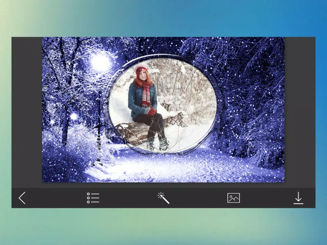 Screenshot di Christmas 2017 Picture Frames - Creator and Editor iPad 