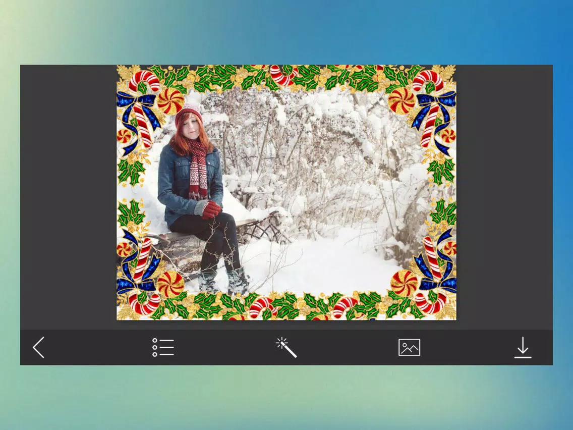 Christmas 2017 Picture Frames - Creator and Editor iPad  スクリーンショット