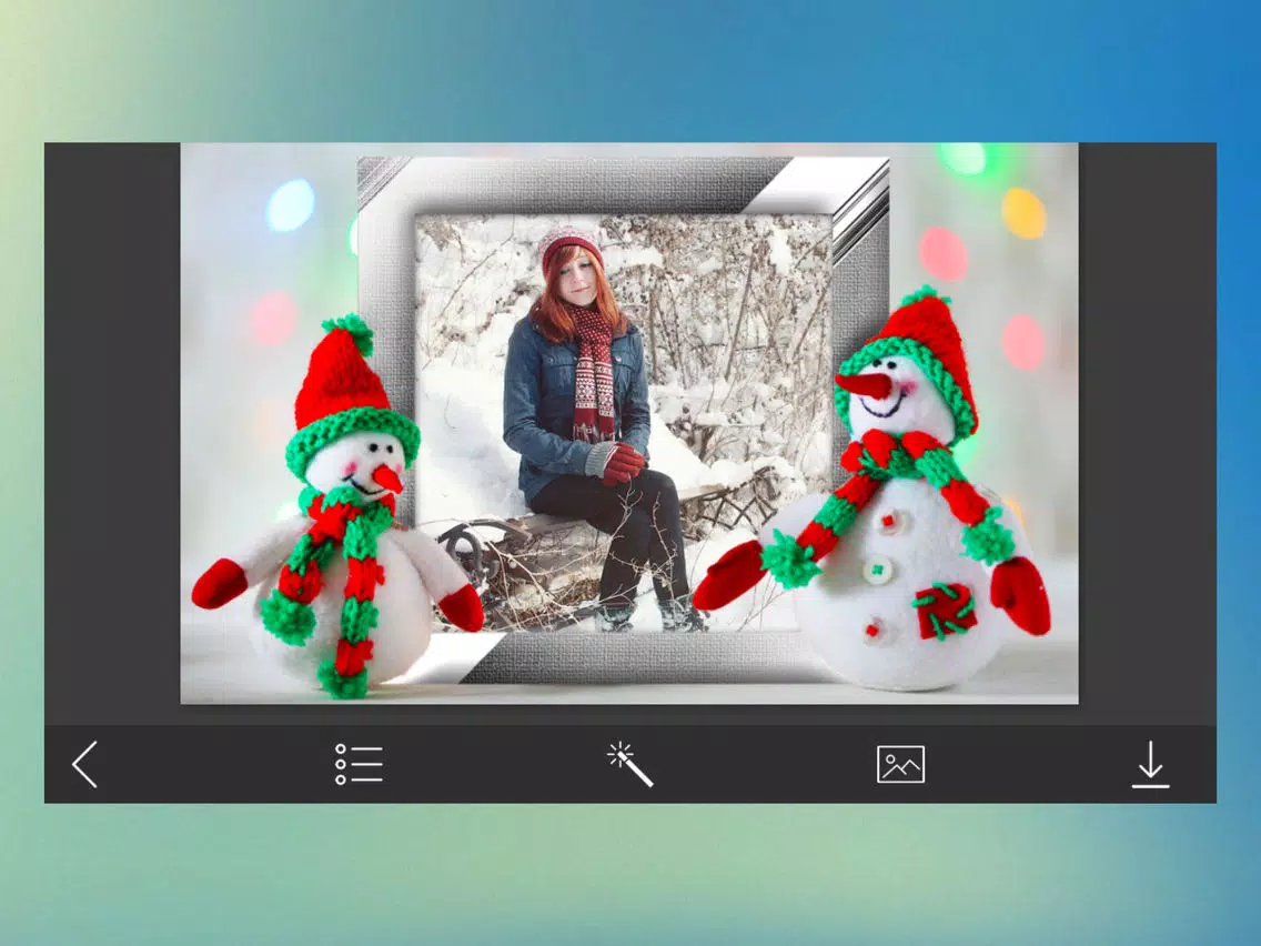 Christmas 2017 Picture Frames - Creator and Editor iPad  スクリーンショット