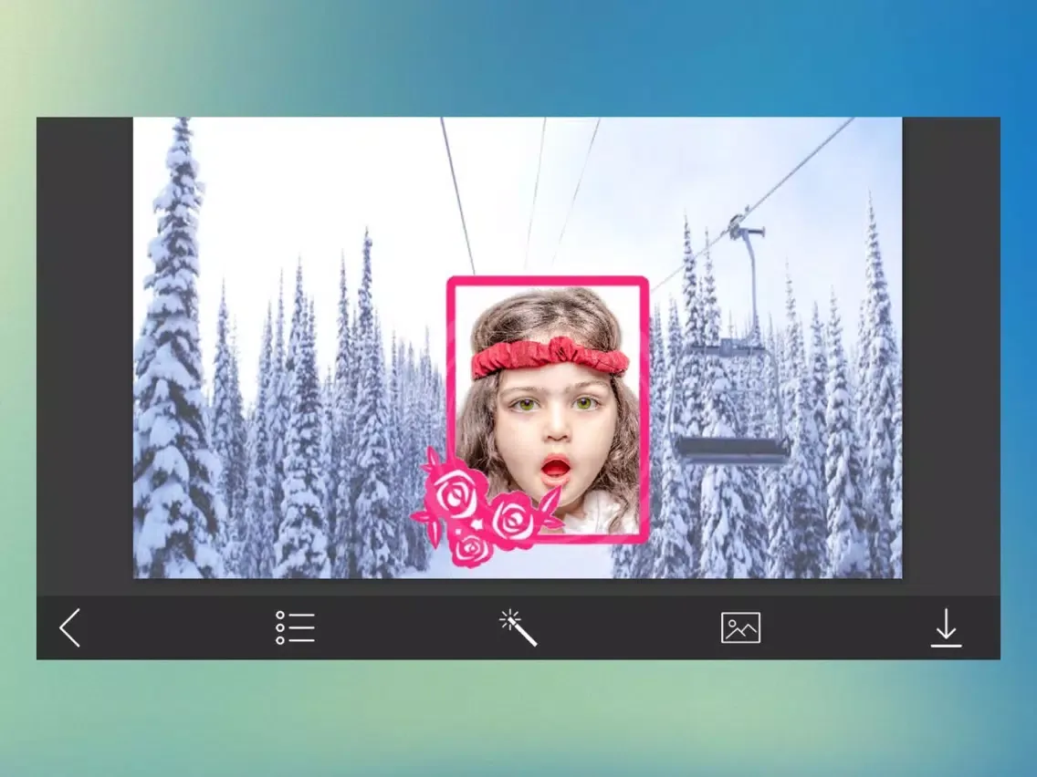 Tangkapan skrin Christmas Tree Frame - Design scrapbook iPad 