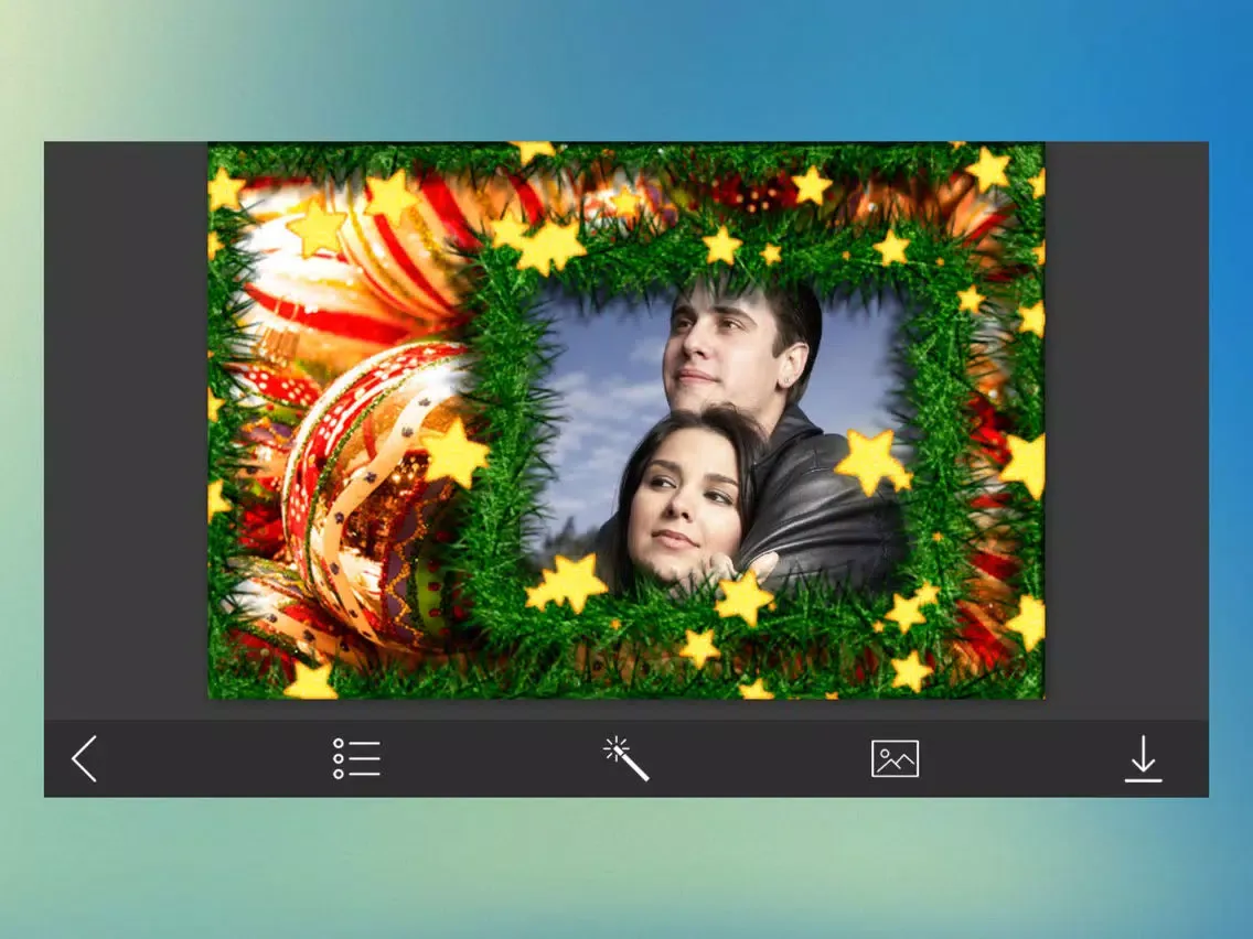 Tangkapan skrin Christmas Tree Frame - Design scrapbook iPad 