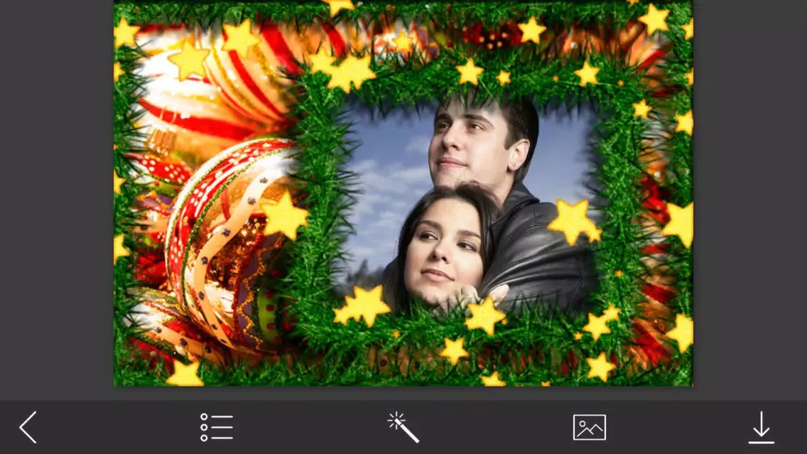 Tangkapan skrin Christmas Tree Frame - Design scrapbook