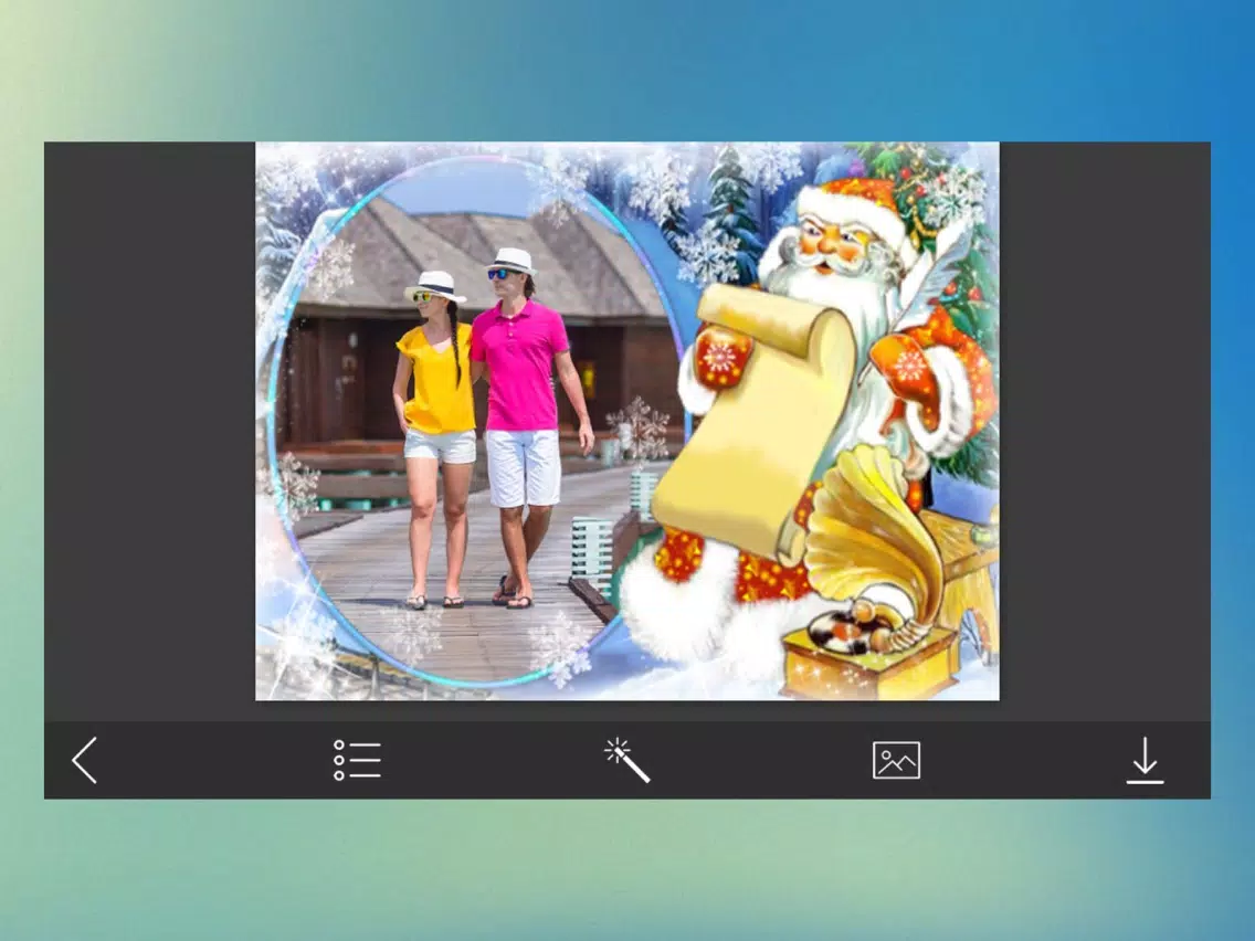 Capturas de pantalla de Holly Jolly Christmas Hd Frames - Frame Booth iPad 