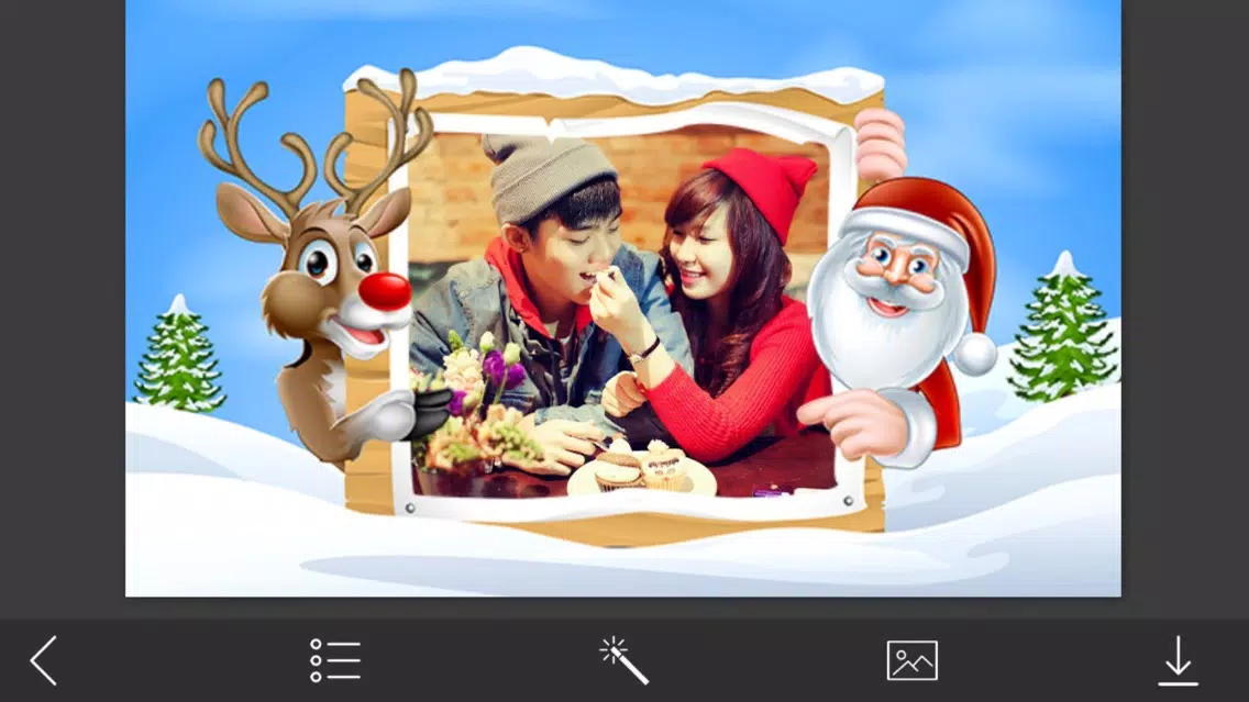 Capturas de pantalla de Holly Jolly Christmas Hd Frames - Frame Booth