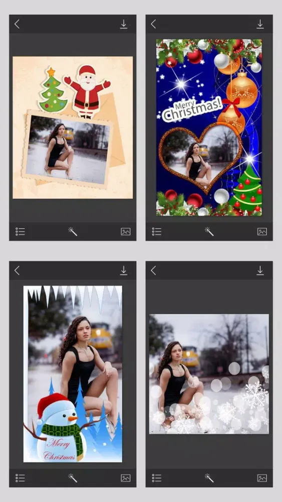Capturas de pantalla de New Year HD Photo Frame - Frame from the heart