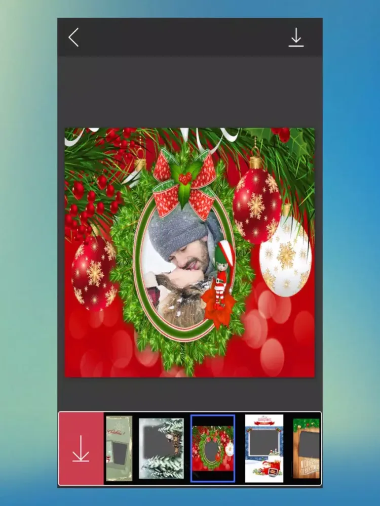 Xmas Tree Photo Frames - Frame editor iPad 应用截图