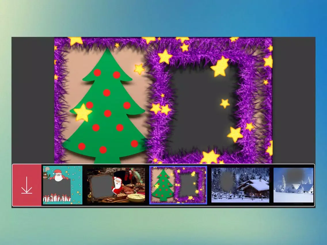 Xmas Jingle bell HD Frame - Free InstaFrame Editor iPad  Screenshots
