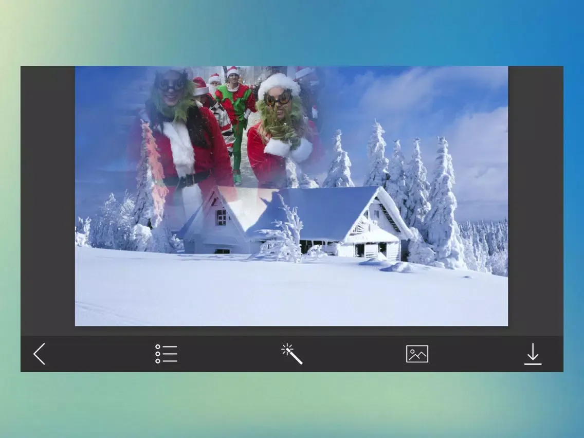 Xmas Jingle bell HD Frame - Free InstaFrame Editor iPad  Screenshots