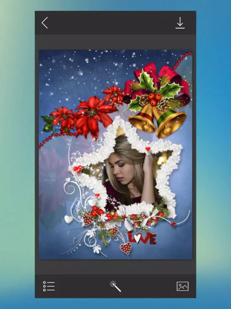 Captures d'écran de Xmas Jingle bell HD Frame - Colorful Frames iPad 