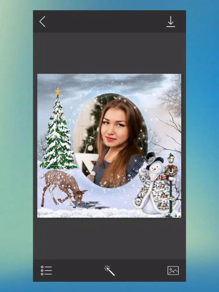 Tangkapan skrin Xmas Special Hd Photo Frames - Fx editor iPad 