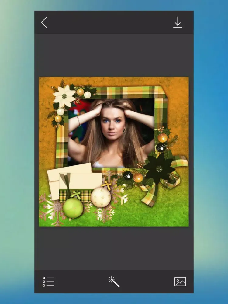 Tangkapan layar New Year Photo Frames - Picture Editor iPad 