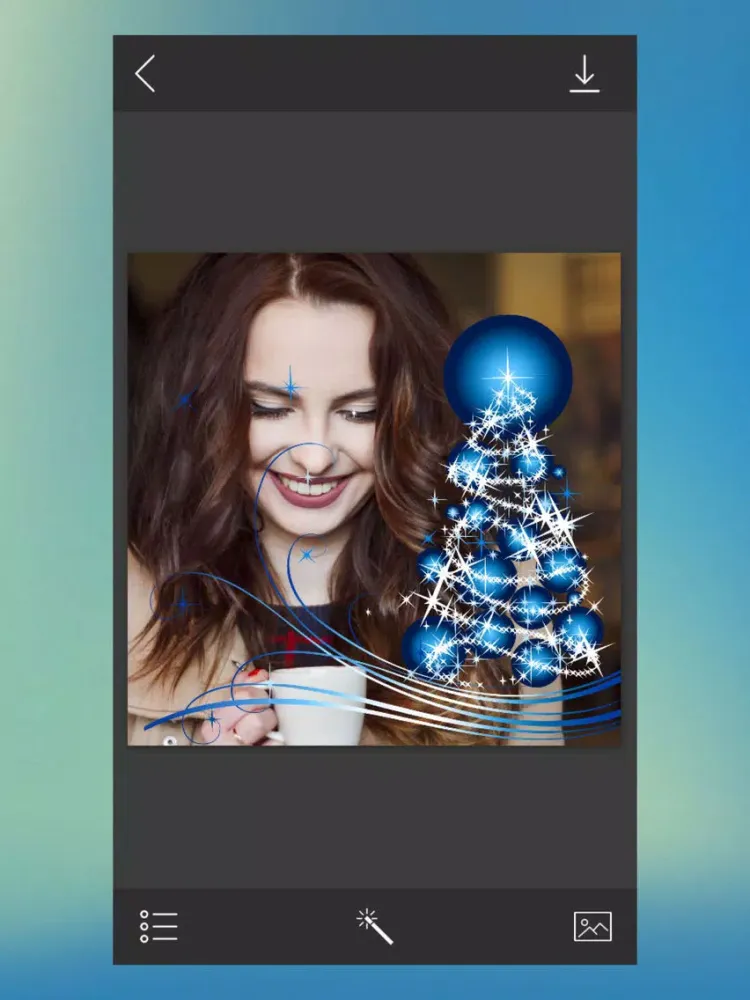 Christmas Jingle bell Picture Frames - Fx editor iPad  स्क्रीनशॉट