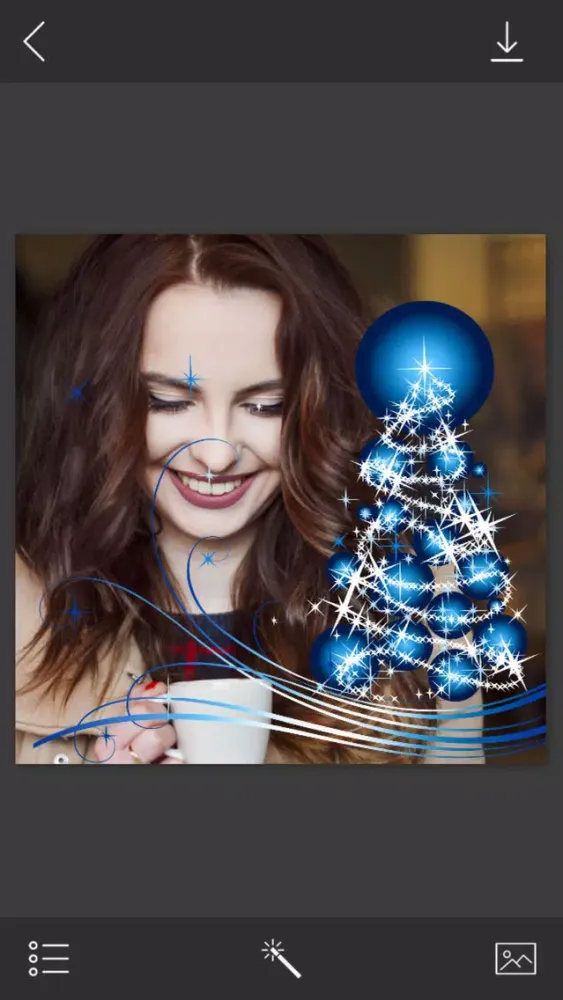 Christmas Jingle bell Picture Frames - Fx editor स्क्रीनशॉट