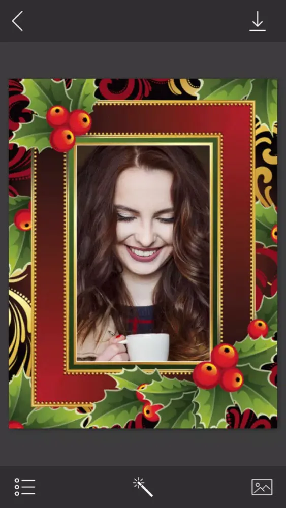 Christmas Jingle bell Picture Frames - Fx editor स्क्रीनशॉट