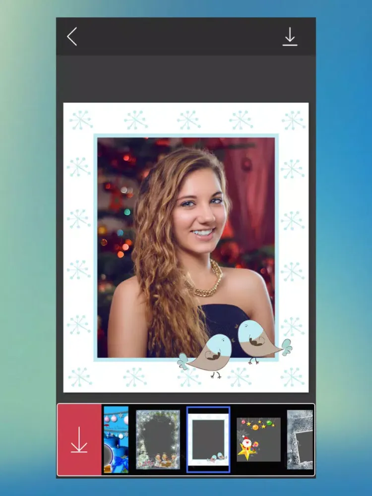 Tangkapan layar Santa HD Photo Frame - PicShop iPad 