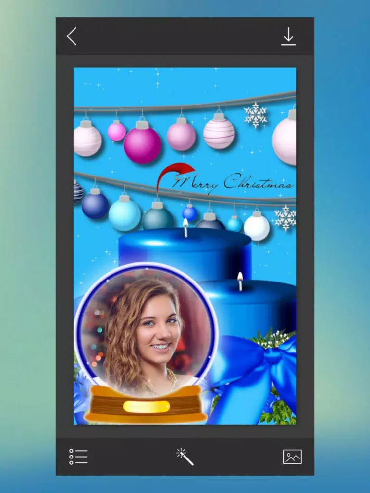 Tangkapan layar Santa HD Photo Frame - PicShop iPad 