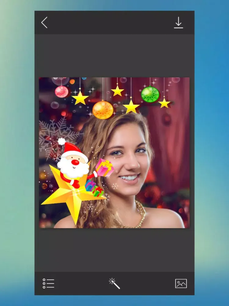 Tangkapan layar Santa HD Photo Frame - PicShop iPad 