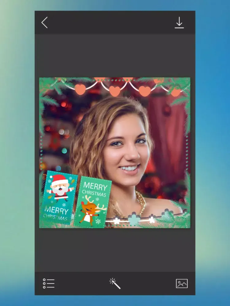 Tangkapan layar Santa HD Photo Frame - PicShop iPad 