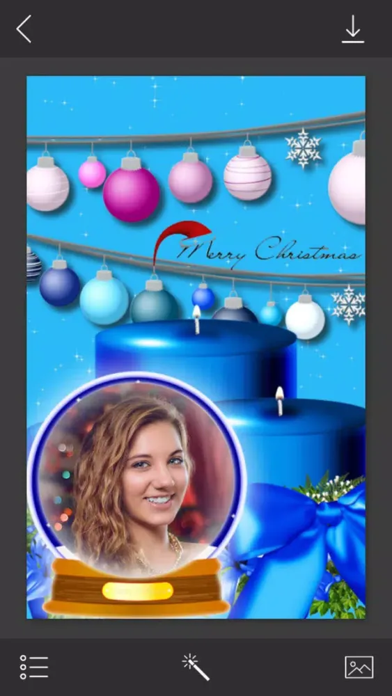 Tangkapan layar Santa HD Photo Frame - PicShop