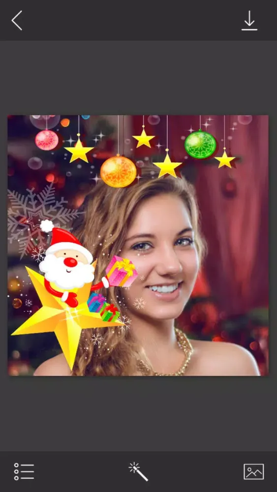 Tangkapan layar Santa HD Photo Frame - PicShop