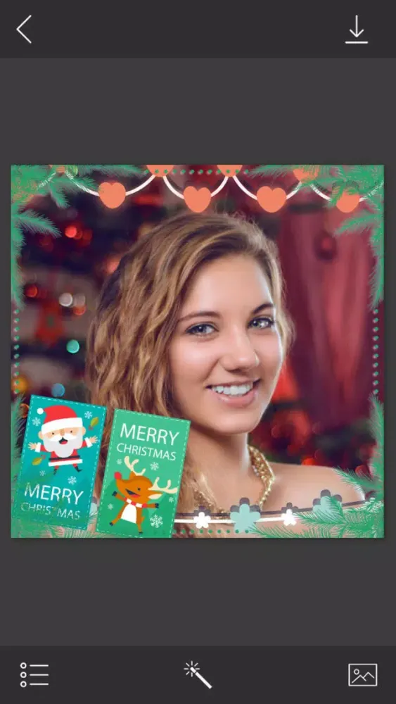 Tangkapan layar Santa HD Photo Frame - PicShop