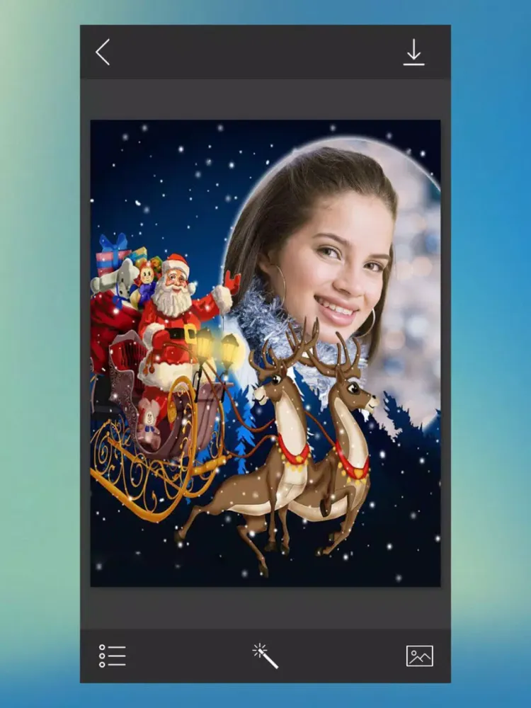Xmas Tree Photo Frame - Make Profile pic iPad  স্ক্রিনশট