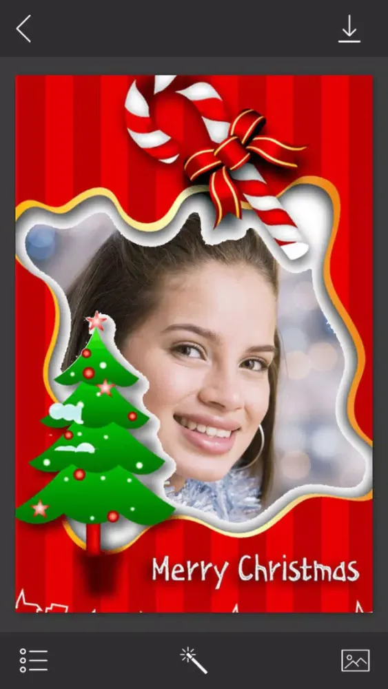 Xmas Tree Photo Frame - Make Profile pic স্ক্রিনশট