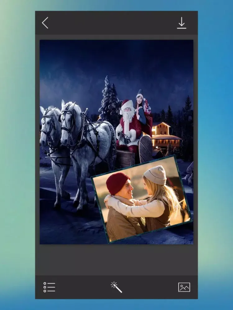 Xmas Frame - Pic Editor for YourMoments iPad  スクリーンショット